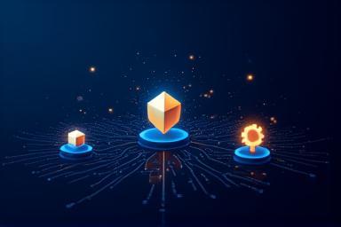 Abstract representation of digital assets