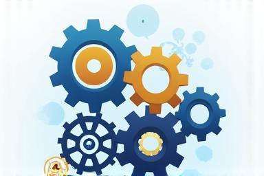 Gears connecting representing business process