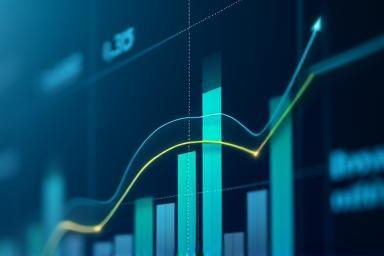 Growth chart on a digital interface